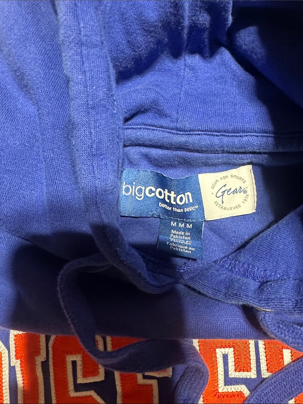 Boise State university college Blue Pullover Hoodie with Logo from Big Cotton - Picture 4 of 8